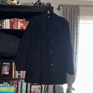 Marc New York Black Peacoat Timeless Wool Blend